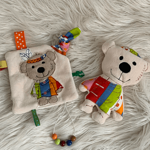 Stickdatei Teddy Indianer Geschenkset Geburt In the Hoop Set 755 - Sewando