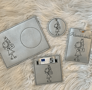 Stickdatei Weihnachten Strichmännchen Geschenkanhänger Set 759 - Sewando