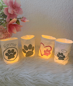 Stickdatei Pfote Lichtbeutel Set 763 - Sewando