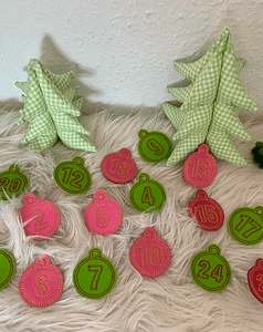 Stickdatei Adventskalender Zahlen Set 771 - Sewando