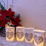 Stickdatei Lichtbeutel Herz mit Zahl von 0 bis 9 In the Hoop Lichterhülle Maschinenstickerei Set 770 Geburtstag Weihnachten Zahlen - Sewando