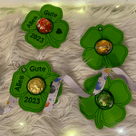 Stickdatei Silvester Kleeblatt Schwein mit Schoki Nase 10x10 Set 774 - Sewando