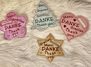 Stickdatei Danke Geschenkhülle Set 777 - Sewando