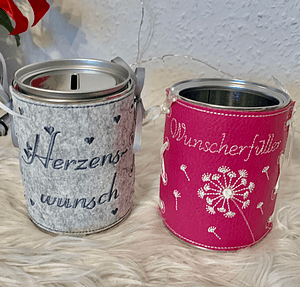 Stickdatei Banderole Spardose Urlaubskasse Kaffeekasse Wohnwagen ITH Maschinenstickerei 778 - Sewando