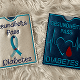 Stickdatei Diabetes Hülle für deutschen Patientenpass Set 781 - Sewando