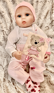 Stickdatei Teddy Ballerina Geschenkset zur Geburt In the Hoop Set 755 - Sewando