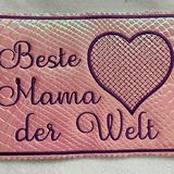 Stickdatei Mug Rug Muttertag Vatertag Valentinstag Geburtstag 792a In the Hoop - Sewando