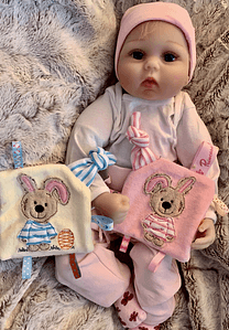 Stickdatei Schnullertuch Teddy Hase Set 794 - Sewando
