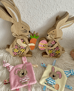 Stickdatei Schnullertuch Teddy Hase Set 794 - Sewando