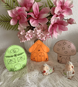 Stickdatei Dorf mit Kirche Lichthaus In the Hoop, LED Haus Set 799 - Sewando