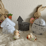 Stickdatei Dorf mit Kirche Lichthaus In the Hoop, LED Haus Set 799 - Sewando