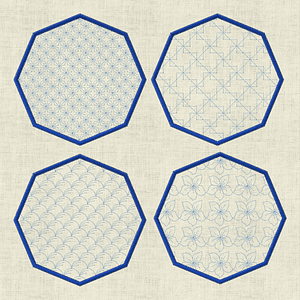 Stickdatei Untersetzer Set 805 - Sewando
