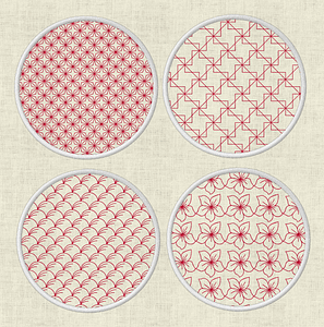 Stickdatei Untersetzer Set 805 - Sewando