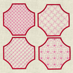 Stickdatei Untersetzer Set 805 - Sewando