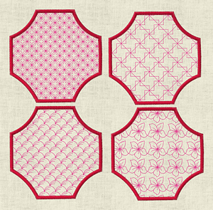 Stickdatei Untersetzer Set 805 - Sewando