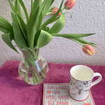 Stickdatei Mug Rug In the Hoop 807 Untersetzer für Tasse Kaffee Tee Liebe - Sewando