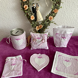 Stickdatei Hochzeit Set XXL mit Herz und Rose  Set 808