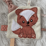Stickdatei Knistertuch Baby Fuchs Maschinenstickerei Doodle Applikation Set 814 - Sewando