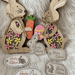Stickdatei Ostern Geschenkanhänger Set 816 - Sewando