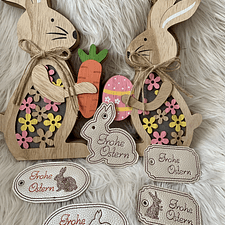 Stickdatei Ostern Geschenkanhänger Set 816 - Sewando