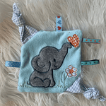 Stickdatei Knistertuch Baby Elefant Applikation Set 823 - Sewando