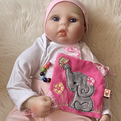 Stickdatei Knistertuch Baby Elefant Applikation Set 823 - Sewando
