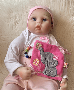 Stickdatei Knistertuch Baby Elefant Applikation Set 823 - Sewando