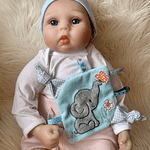 Stickdatei Knistertuch Baby Elefant Applikation Set 823 - Sewando