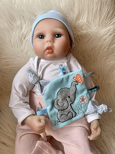 Stickdatei Knistertuch Baby Elefant Applikation Set 823 - Sewando