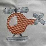 Stickdatei Doodle Applikation Traktor Eisenbahn Helikopter Segelboot Feuerwehr Set 819 Auto - Sewando