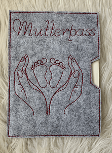 Stickdatei Hand und Fuss Set 832 Mutterpass - Sewando