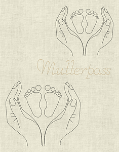 Stickdatei Hand und Fuss Set 832 Mutterpass - Sewando