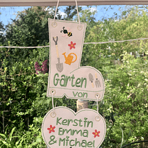 Stickdatei Garten Gartenregeln In the Hoop Maschinenstickerei Set 834 Anhänger - Sewando