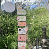 Stickdatei Garten Gartenregeln In the Hoop Maschinenstickerei Set 834 Anhänger - Sewando