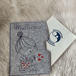 Stickdatei Mutterpass Mama mit Baby Set 845 - Sewando