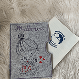 Stickdatei Mutterpass Mama mit Baby Set 845 - Sewando
