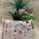 Stickdatei Hochzeit Kissen In the Hoop Set 847 - Sewando