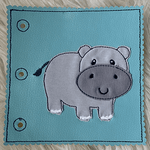 Stickdatei Buch Zoo Tiere Appliaktion Set 852 - Sewando