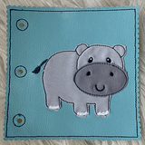 Stickdatei Buch Zoo Tiere Appliaktion Set 852 - Sewando