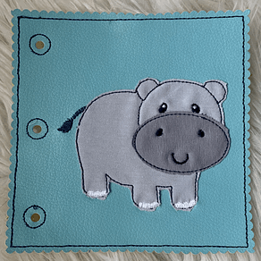 Stickdatei Buch Zoo Tiere Appliaktion Set 852 - Sewando