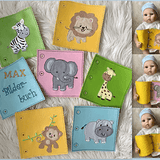 Stickdatei Buch Zoo Tiere Appliaktion Set 852 - Sewando