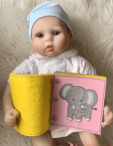 Stickdatei Buch Zoo Tiere Appliaktion Set 852 - Sewando