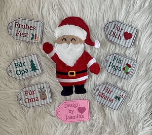 Stickdatei Weihnachten Anhänger Set 050a - Sewando