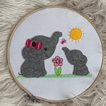 Stickdatei Elefant Applikation Set 860 - Sewando