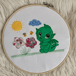Stickdatei Drache Dino Applikation Set 860 - Sewando