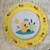 Stickdatei Entchen am Teich Applikation Set 860 - Sewando