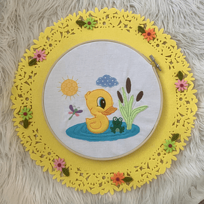 Stickdatei Entchen am Teich Applikation Set 860 - Sewando