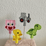 Stickdatei Stabhalter Topper Geburtstag Set 866 - Sewando