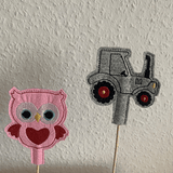 Stickdatei Stabhalter Topper Geburtstag Set 866 - Sewando