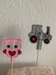 Stickdatei Stabhalter Topper Geburtstag Set 866 - Sewando